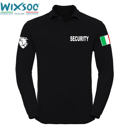 Wixsoo-Polo-Security-Maniche-Lunghe-Cuore-Pantera-Bandiera-Stampa-Fronte