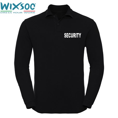 Wixsoo-Polo-Security-Maniche-Lunghe-Cuore-Stampa-Fronte