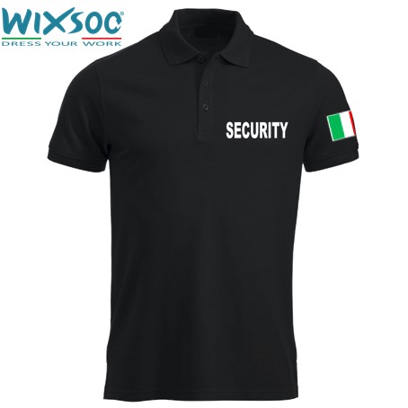 Wixsoo-Polo-Security-Mezze-Maniche-Bandiera-Cuore-Stampa-Fronte