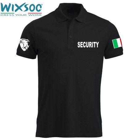 Wixsoo-Polo-Security-Mezze-Maniche-Cuore-Pantera-Bandiera-Stampa-Fronte