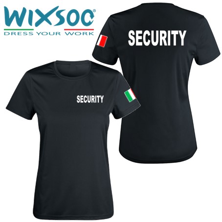 Wixsoo-T-Shirt-Security-Linea-Donna-Cuore-Bandiera-Stampa-Fronte-Retro