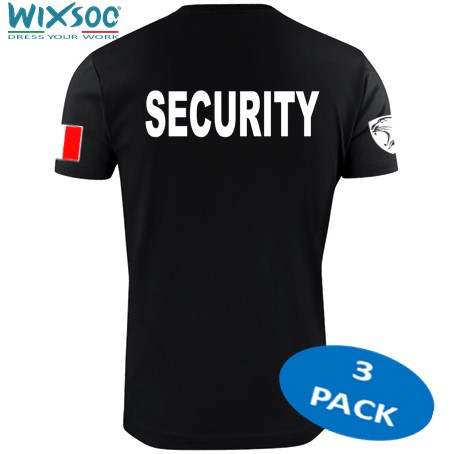 Wixsoo-T-shirt-Security-Pantera-Bandiera-Stampa-Retro-3pack