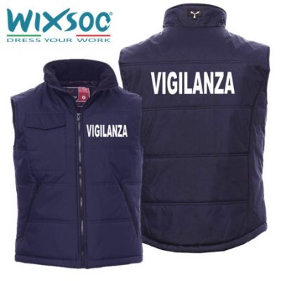 WIXSOO Gilet Vigilanza Alta visibilità Blu Navy Premium