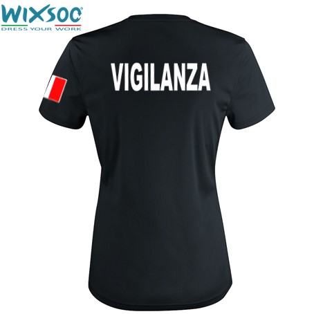 wixsoo-t-shirt-donna-nera-bandiera-vigilanza-cr