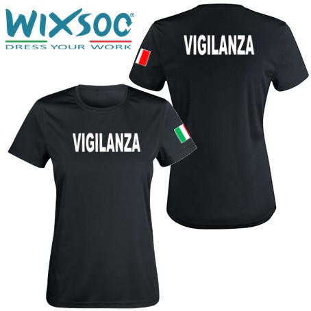 wixsoo-t-shirt-donna-nera-bandiera-vigilanza-fr