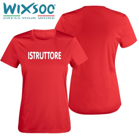 T-Shirt Istruttore Rossa Donna - WIXSOO Linea Donna