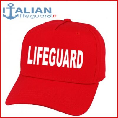 Wixsoo-cappello-visiera-rosso-lifeguard-f