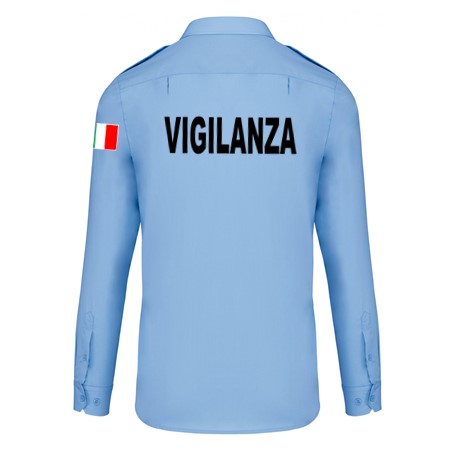 wixsoo-camicia-uomo-azzurra-italy-vigilanza-retro