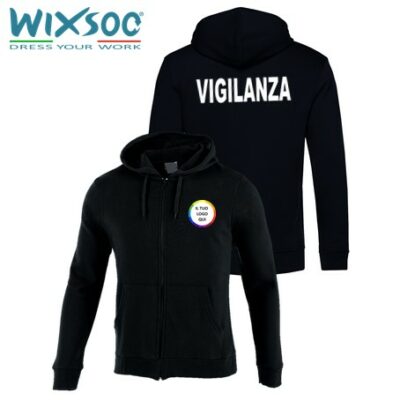 wixsoo-felpa-zip-cappuccio-uomo-nera-vigilanza-personalizzato-logo-fr