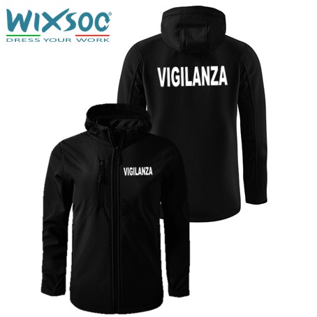 wixsoo-giacca-softshell-nera-vigilanza-fronte-retro