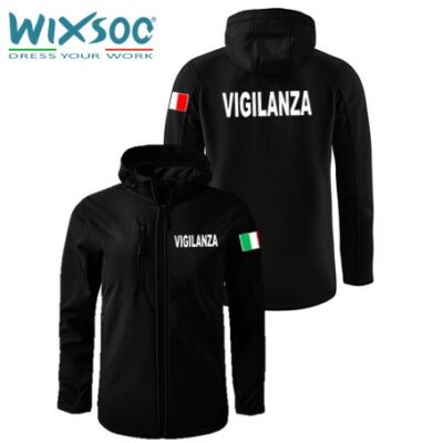 wixsoo-giacca-softshell-nera-vigilanza-italy-fronte-retro