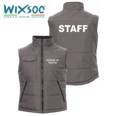wixsoo-gilet-imbottito-grigio-uomo-personalizzato-testo-fronte-retro-staff