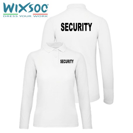 wixsoo-polo-donna-ml-bianca-security-fr-logo