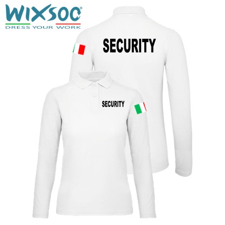wixsoo-polo-donna-ml-bianca-security-italy-fr-logo