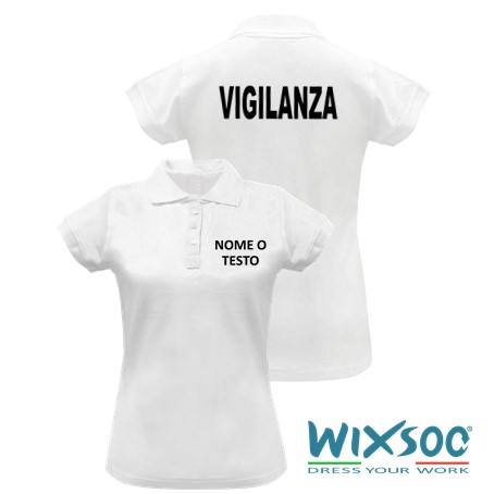 wixsoo-polo-donna-mm-bianca-personalizzata-testo-vigilanza-retro