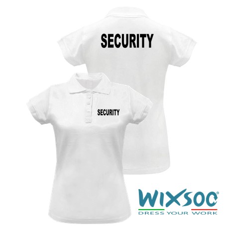 wixsoo-polo-donna-mm-bianca-security-fr-logo