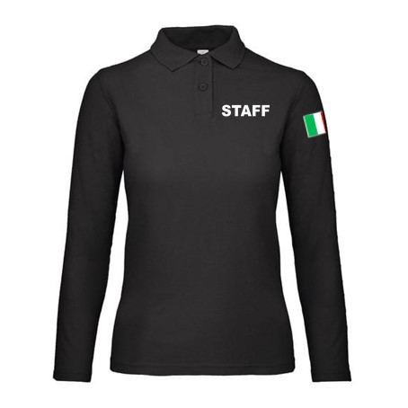 wixsoo-polo-manica-lunga-donna-nera-italy-staff-fronte
