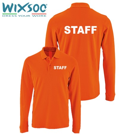 wixsoo-polo-manica-lunga-uomo-arancione-staff-fronte-retro