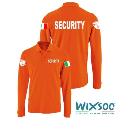 wixsoo-polo-ml-uomo-arancione-italy-pantera-security-fr
