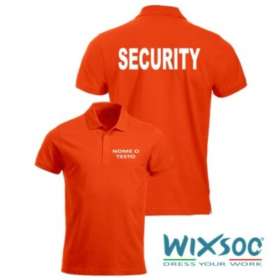 wixsoo-polo-uomo-mm-arancione-security-personalizzata-testo-fr