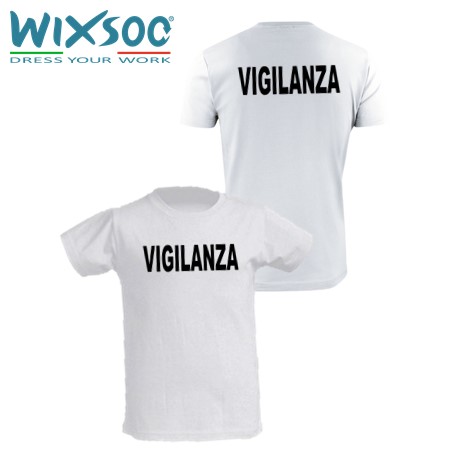 wixsoo-t-shirt-bambino-bianca-vigilanza-fronte-retro