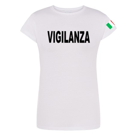 wixsoo-t-shirt-donna-bianca-vigilanza-italy-fronte