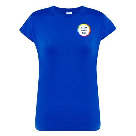 wixsoo-t-shirt-donna-blu-royal-personalizzata-logo-cuore-fronte