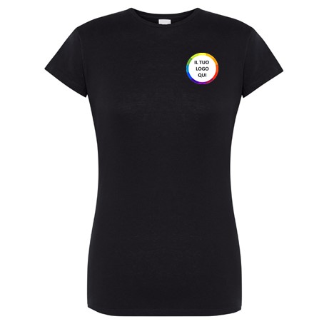 wixsoo-t-shirt-donna-nera-personalizzata-logo-cuore-fronte