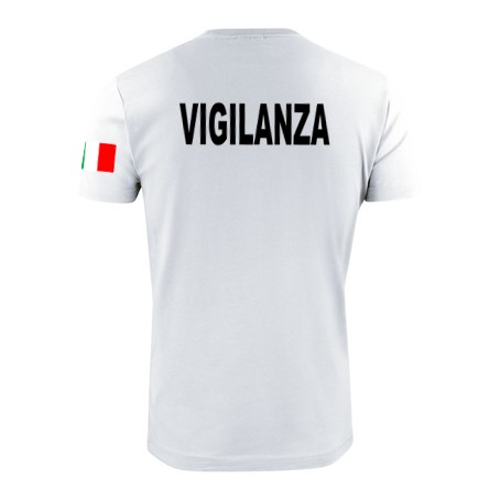 wixsoo-t-shirt-uomo-bianca-vigilanza-italy-retro