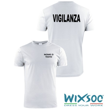 wixsoo-t-shirt-uomo-bianca-vigilanza-personalizzata-testo-fr