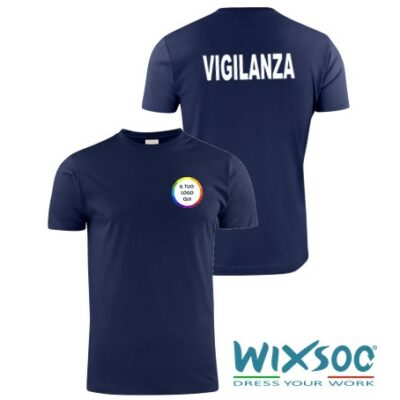 wixsoo-t-shirt-uomo-navy-vigilanza-personalizzabile-logo-fronte-retro