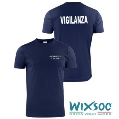 wixsoo-t-shirt-uomo-navy-vigilanza-personalizzabile-testo-fronte-retro