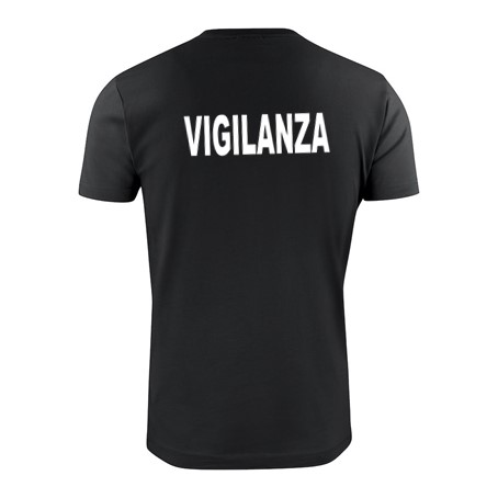 wixsoo-t-shirt-uomo-nera-vigilanza-personalizzabile-testo-retro