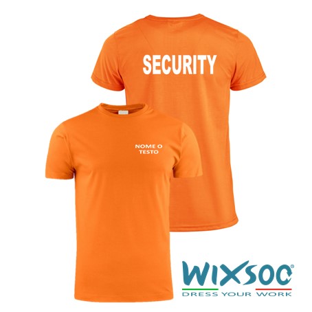 wixsoo-t-shirt-uomo-security-arancione-personalizzata-testo-fr