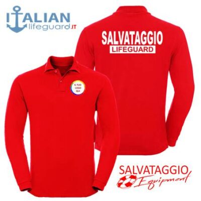 italian-lifeguard-polo-ml-uomo-rossa-logo-salvataggio-lifeguard