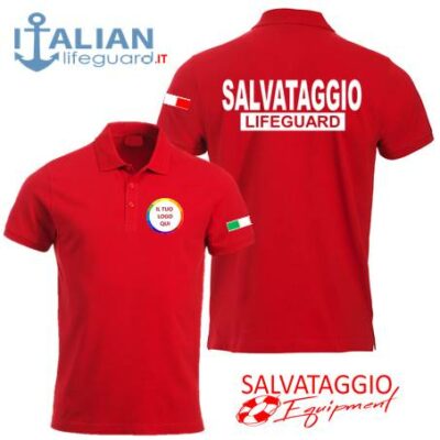 italian-lifeguard-polo-mm-uomo-rossa-logo-salvataggio-lifeguard+bandiera
