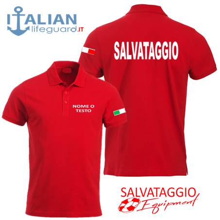 italian-lifeguard-polo-uomo-mm-rossa-testo-salvataggio+bandiera