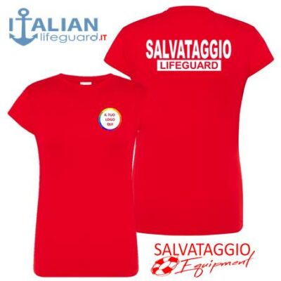 italian-lifeguard-t-shirt-donna-rossa-logo-salvataggio-lifeguard