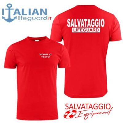 italian-lifeguard-t-shirt-rossa-personalizzata-testo-salvataggio-lifeguard