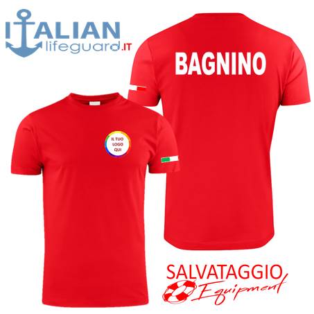 italian-lifeguard-t-shirt-uomo-rossa-logo-bagnino+bandiera