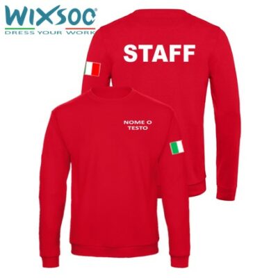 wixsoo-felpa-uomo-girocollo-staff-rosso-testo-fr-italy