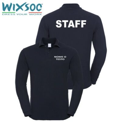 wixsoo-polo-ml-uomo-blu-navy-personalizzata-testo-fronte-retro-staff