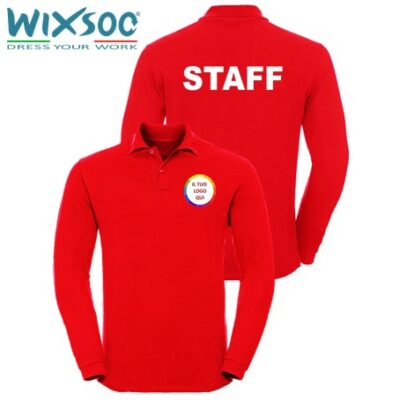 wixsoo-polo-ml-uomo-rossa-personalizzata-logo-fronte-retro-staff