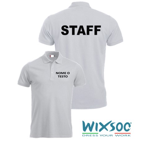 wixsoo-polo-mm-uomo-bianca-personalizzata-testo-fronte-retro-staff