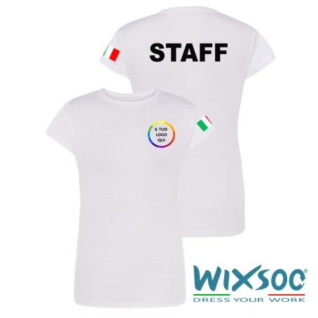 wixsoo-t-shirt-donna-staff-logo-fr-bianca-italy