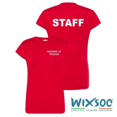 wixsoo-t-shirt-donna-staff-testo-fr-rossa