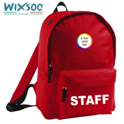 wixsoo-zaino-rosso-logo-staff